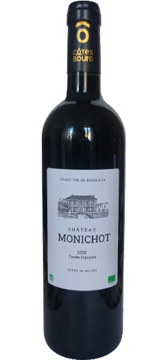 Château Monichot - Cuvée François 2022 - Organic Côtes de Bourg - Merlot - 75cl