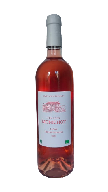 Chateau Monichot - Le Rose 2023 - Organic Bordeaux Rose - Cabernet Sauvignon - 75cl