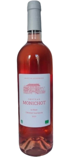 Château Monichot - Le Rosé 2023 - Organic Bordeaux Rosé - Cabernet Sauvignon - 75cl