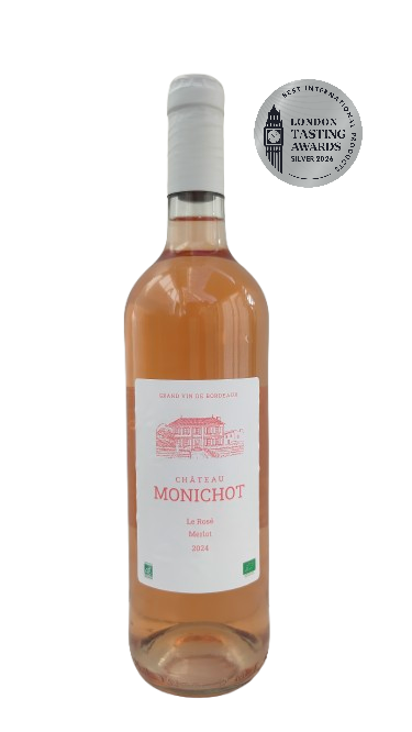Château Monichot - Le Rosé 2024 - Organic Bordeaux - Merlot - 75cl