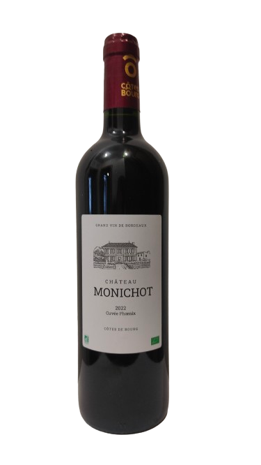Chateau Monichot - Cuvee Phoenix 2022 - Organic Cotes de Bourg - Merlot - 75cl
